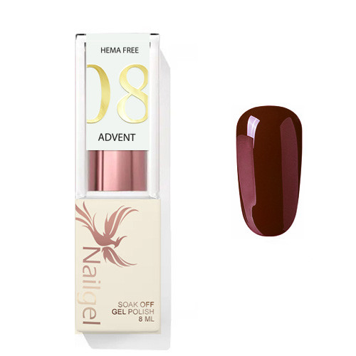 Advent 08 - Gel lak 8 ml - Bordó -