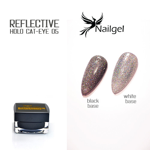  Reflexní Hologram Cat-Eye 05 gel lak 5 ml