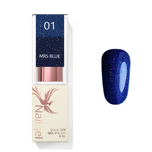 Mrs Blue 01 - gelový lak 8 Ml