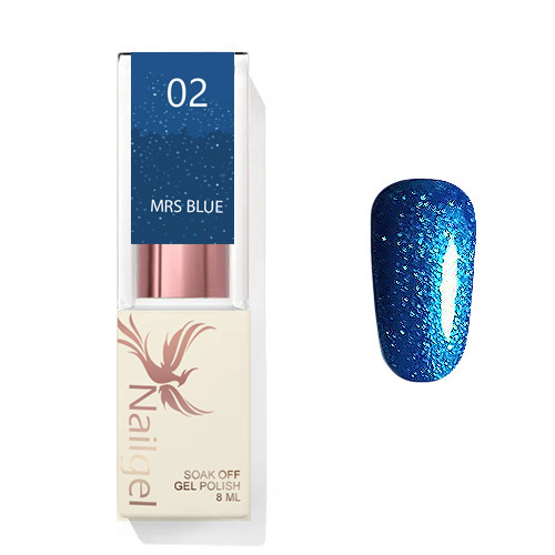 Mrs Blue 02 - gelový lak 8 Ml