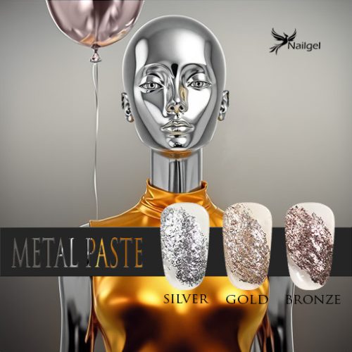 Metal paste 3dílná dekorativní gelová sada s dárkovou margarétou